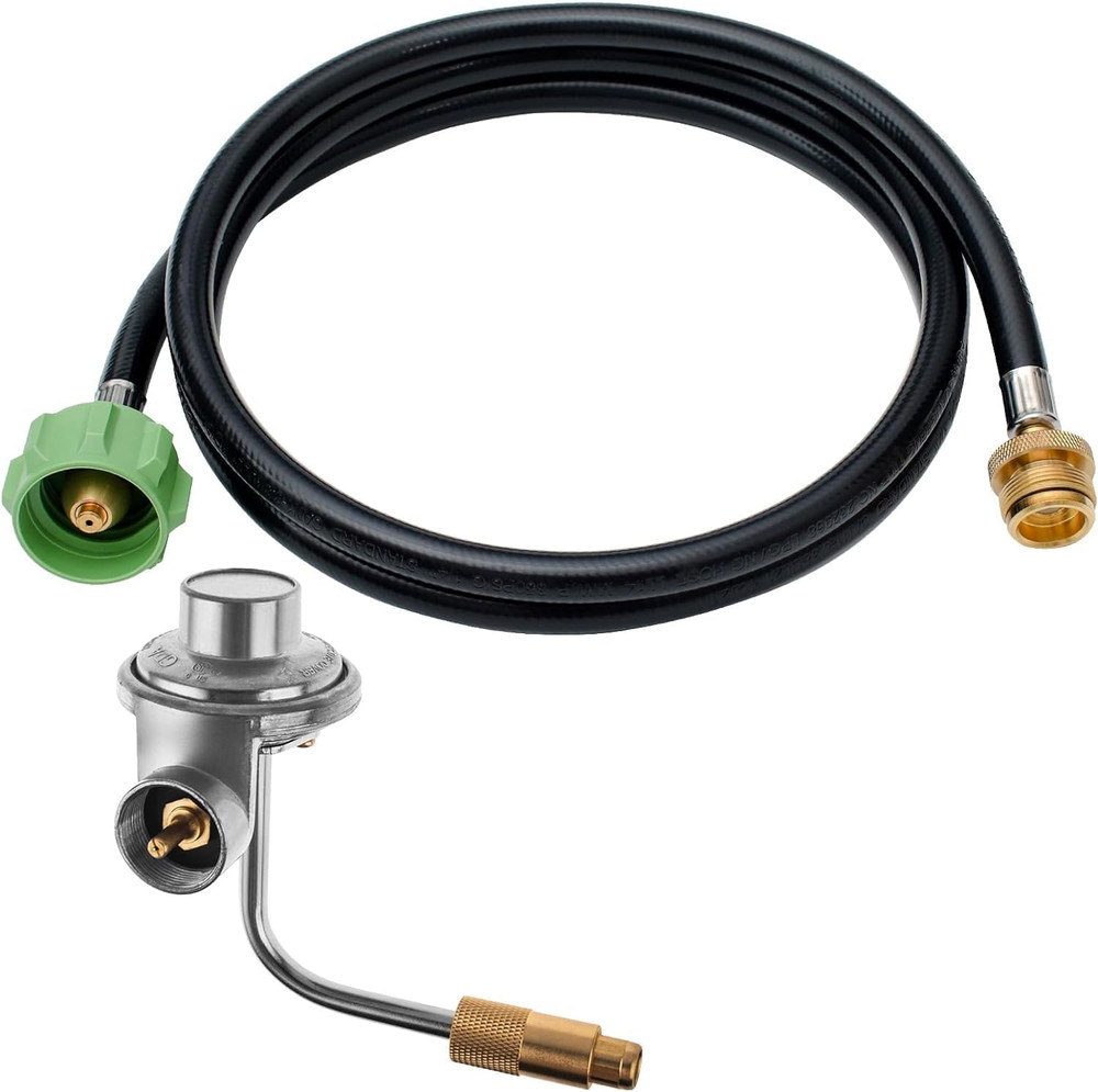 1 lb to 20 lb Propane Adapter Hose & Griddle Regulator Replacement for Blackston