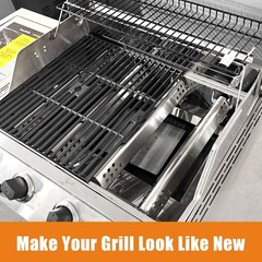 Grill Burner Heat Plate Crossover Tube Igniter Kit For Performance 5 Burner