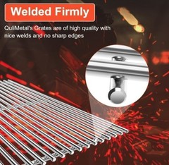 SUS304 9MM Grill Grates for Weber Genesis II E-410/E-415/E-435, Grill Parts….