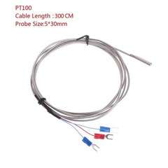High Accuracy For RTD PT100 Stainless Steel Temperature Sensor with 300cm Cable