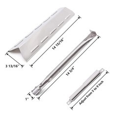 6 Burner Gas Grill Replacement Parts – Stainless Steel Burner Tubes & Heat Plate