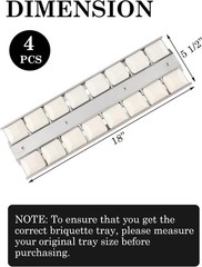 304SS 18×5.5 Inch Grill Briquette Tray Replacement for Viking