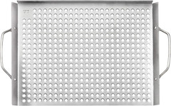 76632 Stainless Steel Grill Topper Grid, 11″X17″ BBQ Tray
