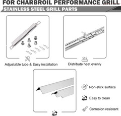 463448021 Grill Replacement Parts Heat Tent Burners for Charbroil Performance Gr