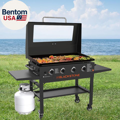 Upgrade Hinged Lid for Blackstone 36″ Omnivore Griddle Hood,5856 Visualized Temp