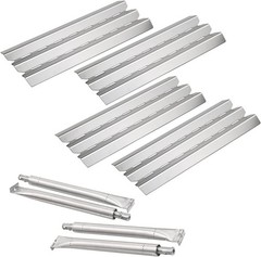 Grill Replacement Kit for Broil King Baron Stainless Steel Heat Plates Burners