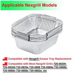 DONSIQIZZ Nexgrill Grease Tray Replacement Parts for Nexgrill, Silver