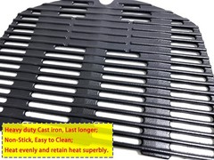 7646 7584 Cast Iron Cooking Grates Replacement for Weber Q300 Q320 Q3000 Q3200