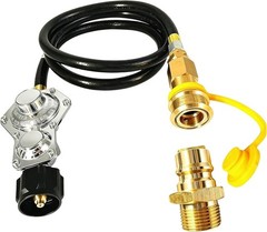 Two Stage Propane Regulator & 5FT Hose, /Type1 & 3/4″ Quick Disconnect, 19000…