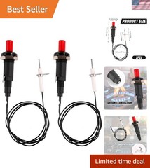 Long-lasting 2PC Piezo Spark Igniter Set – High Voltage Performance for Grilling