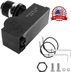 Kit de reemplazo de encendedor electrónico de batería de 2 salidas color negro