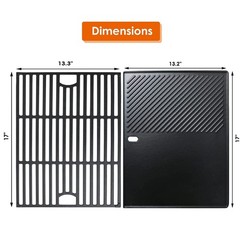Cast Iron Cooking Grate & Griddle for Nexgrill 720-0830H