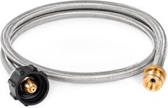 SHINESTAR 4ft Stainless Braided Propane Hose Adapter 1lb to 20lb for Grill US