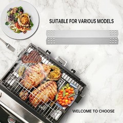 Grill Heat Plates Stainless Steel 5pcs for Kitchen Aid Jenn-Air Outdoor Gourmet