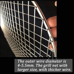 Effortless Cleanup 12-Inch Stainless Steel Grill Pan Rack – Strong and Reliable