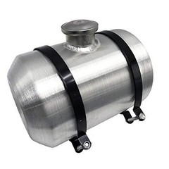 JSD 2.5 Gallons 12″x8″ Aluminum Spun Round Fuel Cell Tank Gas 8″ x 12″-1/4″
