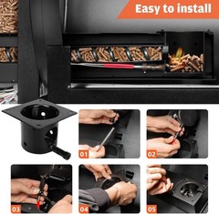 Complete Replacement Kit: Fire Burn Pot with Screws, Ash Remover & Ignitor