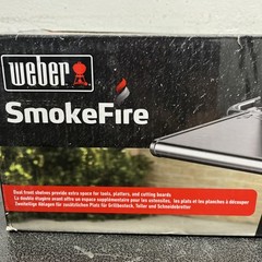 BRAND NEW!! Weber SmokeFire Stainless Steel Folding Front Shelf – EX6 S1 – 7003