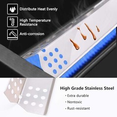 Grill Heat Plates Stainless Steel 5pcs For Kitchen Aid Jenn-Air Outdoor Gourmet