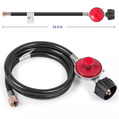 Outermust 5 PSI Propane Hose with Regulator QCC1 Type 4 Ft. Propane Tank Hose