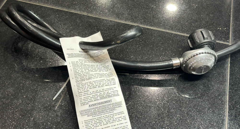 Burn Touch Gas Regulator Hose New 601-B-1-01