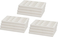 12-Pack Ceramic Flame Tamer for Grand Turbo Grills, Ceramic Briquettes Parts
