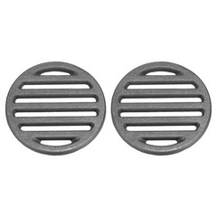 2 Pcs Cast Iron Fire Grate, 3.9″ Round BBQ Grill Grate Replacement High Heat …