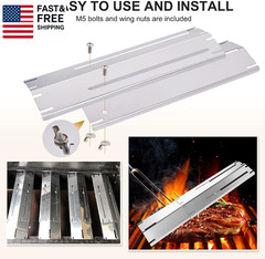 Universal Stainless Steel Heat Plate Shield Flame Tamer Replacement for Brinkman