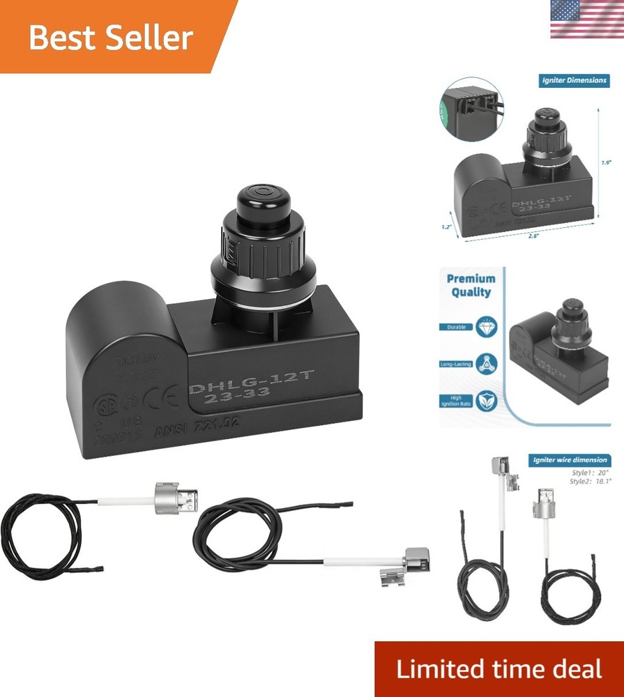 Charbroil Compatible Igniter Kit – Robust Performance, 2 Outlet Button