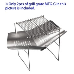 CAMPINGMOON Cooking Grate 2pcs set of Camping Grill Grate 304 Stainless Steel…