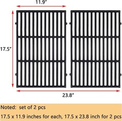 17.5″ Grill Grates Replacement for Weber 7638, Spirit 300, Spirit E/S 310, E/S 3