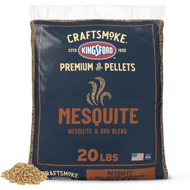 Kingsford 155196 20 lbs Craftsmoke Premium Grilling Wood Mesquite BBQ Pellets