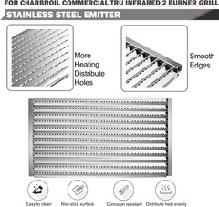 463642316 Grill Emitter Plates for Charbroil Commercial Tru Infrared Grill Repla