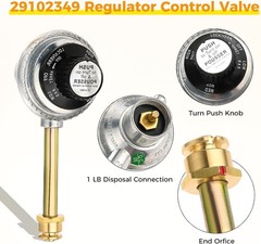 Grill BBQ Tru-Infrared Regulator Valve Compatible with CharBroil Grill2Go 2012