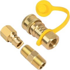 Corrosion-Resistant 3/8 Inch Quick Connect Brass Fittings for Safe Gas Use