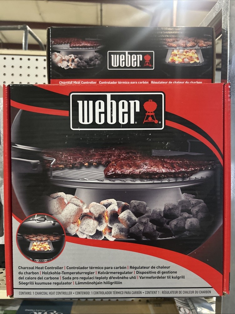Weber Charcoal Heat Controller 22″ Kettle Grill Diffuser Slow N Sear New