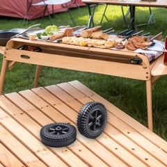 Grill Wheels Grill Wheels Kitchen Accessories Wear-resistant BBQ Grill Wheel