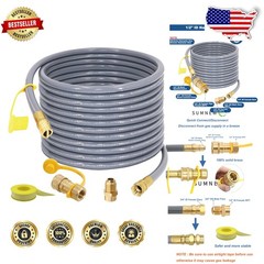 Pro 48ft Natural Gas Hose | Quick Connect | Weber, Charbroil | RU-Certified