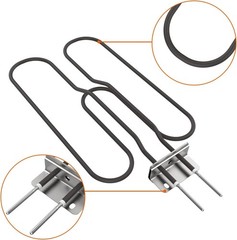 Grill Heating Element for Weber Q140 Q1400 Replacement Part for 80342 80343