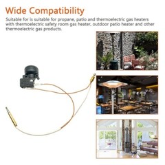 Propane Gas Patio Heater Repair Parts Thermocoupler& Dump Switch Control Kit