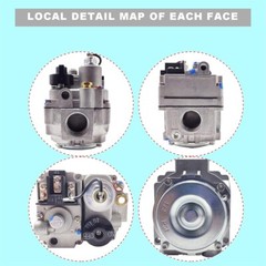 Gas Fryer Repair Parts 700 Series Millivolt Gas Valve For Robershaw 700-506
