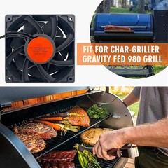 Upgraded Precision Control Fan Replacement for Char-Griller Gravity Fed 980 Char