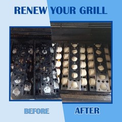 Briquette Tray Replacement for 26″ 32″ 40″ Grills, Ceramic Holder & Heat Plates