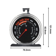Oven Thermometer with Clear Markings Stainless Steel for Accurate Cooking