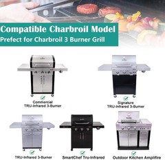 Charbroil Grill Parts Heat Emitter Plates 17 Inch Stainless Steel 3 Burner Model