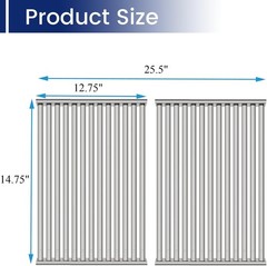 NEW 2 Pack Stainless Steel Grill Grates Replacement for TEC Patio II & Sterling