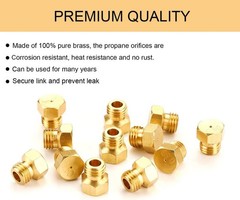 12 Pack Grill Propane Gas Orifice Nozzle Conversion Kit – DIY Burner Brass Jet N