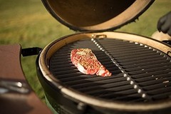15.5 Inch Cast Iron Grill Grate Round Searing Grid for Medium Kamado Charcoal