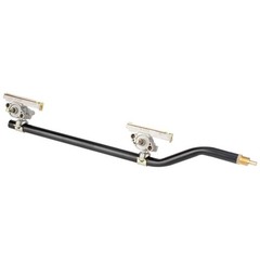 Griddle Burner Valve with Igniter Port and Gas For 22 inch Griddle, Sliver