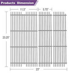 1 Pack 54911 Cooking Grid Grates with 2 Pack 54921 for Viking VGBQ 30 in T Se…